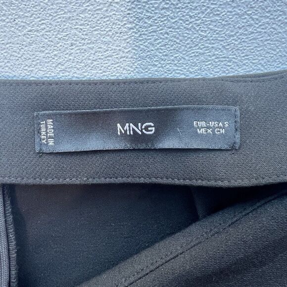 Mango MNG Knitted Wrap Miniskirt Size Small Black - Picture 4 of 4